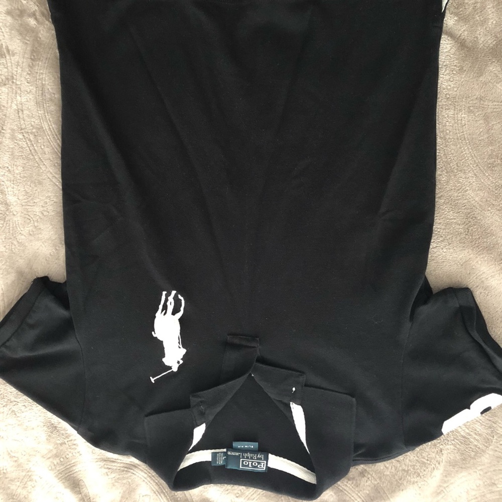 Black vintage polo shirt